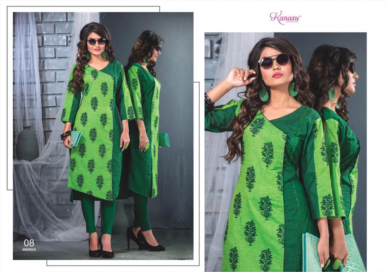 Kanasu Ananya South Cotton Designer Kurti Collection st Wholesale Price